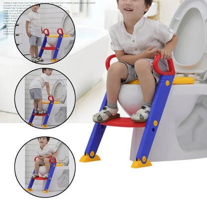 Children's Potty Training Toilet Ladder Seat