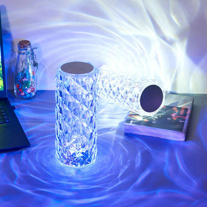 LED Crystal Table Lamp with 16 Colors