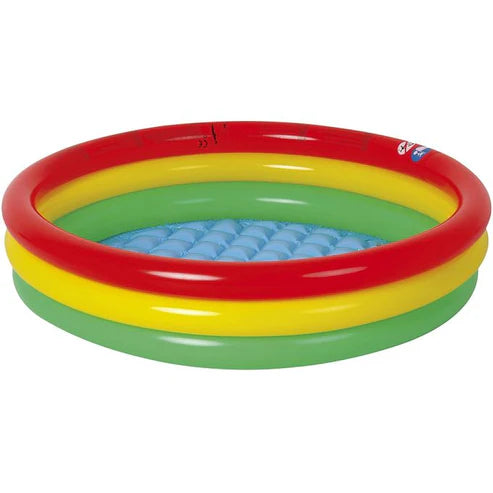 Bestway 4-Ring Rainbow Swimming Pool for Kids