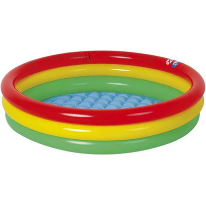 Bestway 4-Ring Rainbow Swimming Pool for Kids