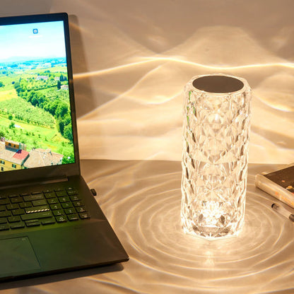 LED Crystal Table Lamp with 16 Colors