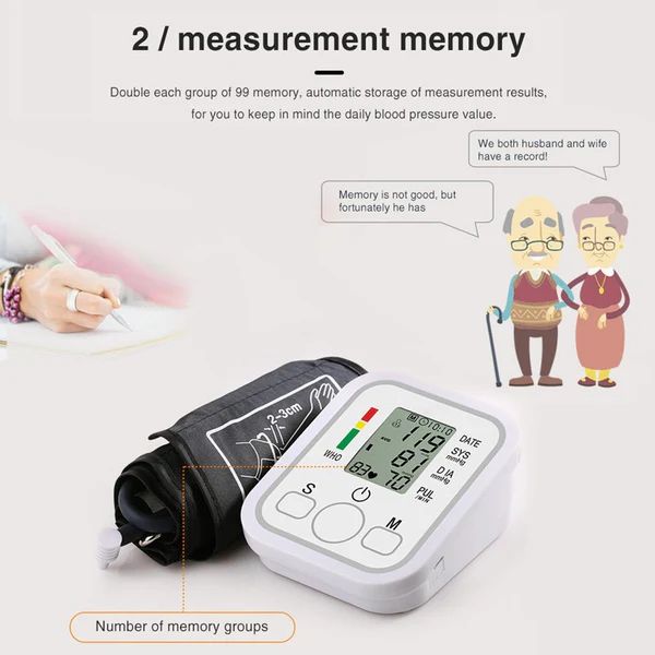 Digital Electronic Blood Pressure Monitor for Home