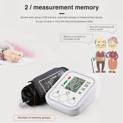 Digital Electronic Blood Pressure Monitor for Home