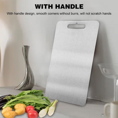 Premium Titanium Cutting Board with Handle